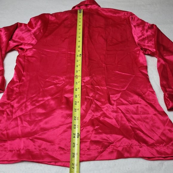 Victorias Secret Womens P Gold Label Satin Pajama Set Pink Top and Pants Vintage - Picture 8 of 16